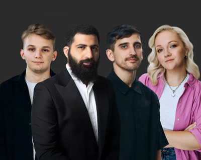 Гурам Амарян, Кирилл Мазур, Варя Щербакова, Филипп Воронин